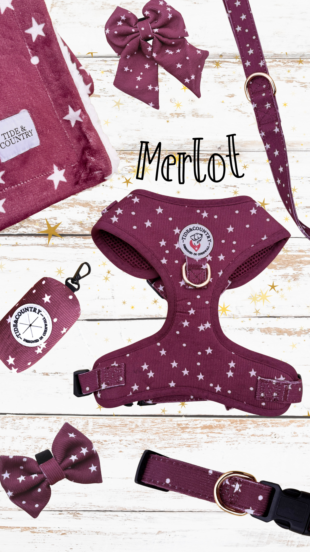 Merlot corduroy Dog Collar