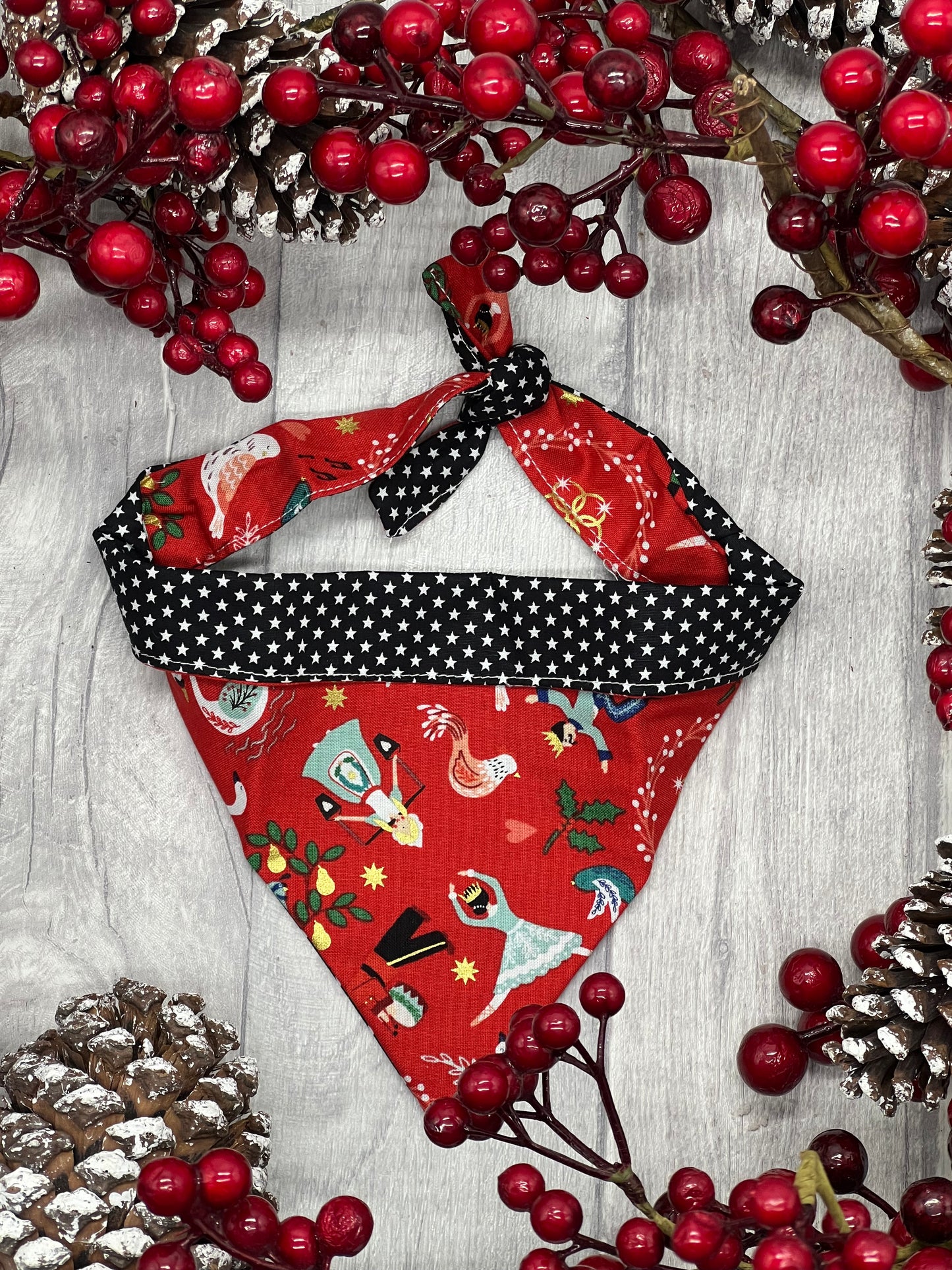 12 Days of Christmas Dog Bandana