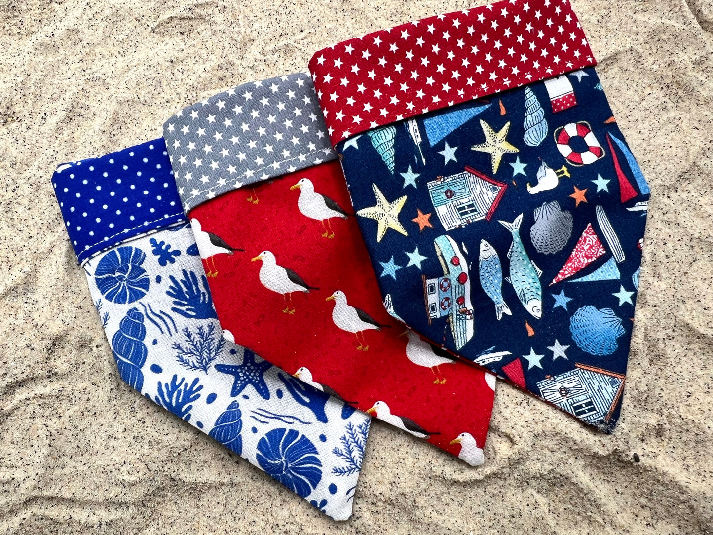 Sea shells dog bandana