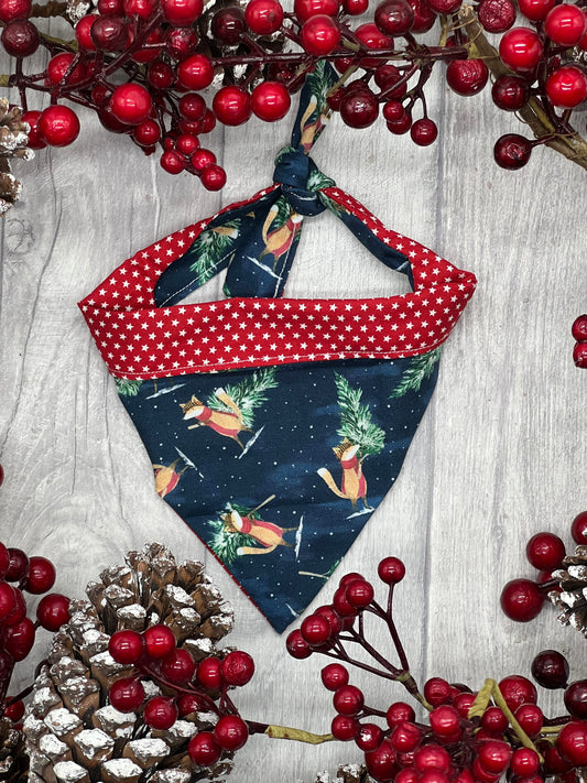 Christmas Fox Dog Bandana