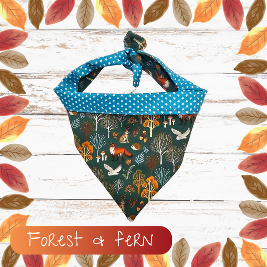 Forest & Fern dog bandana