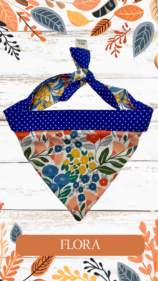 Flora dog bandana