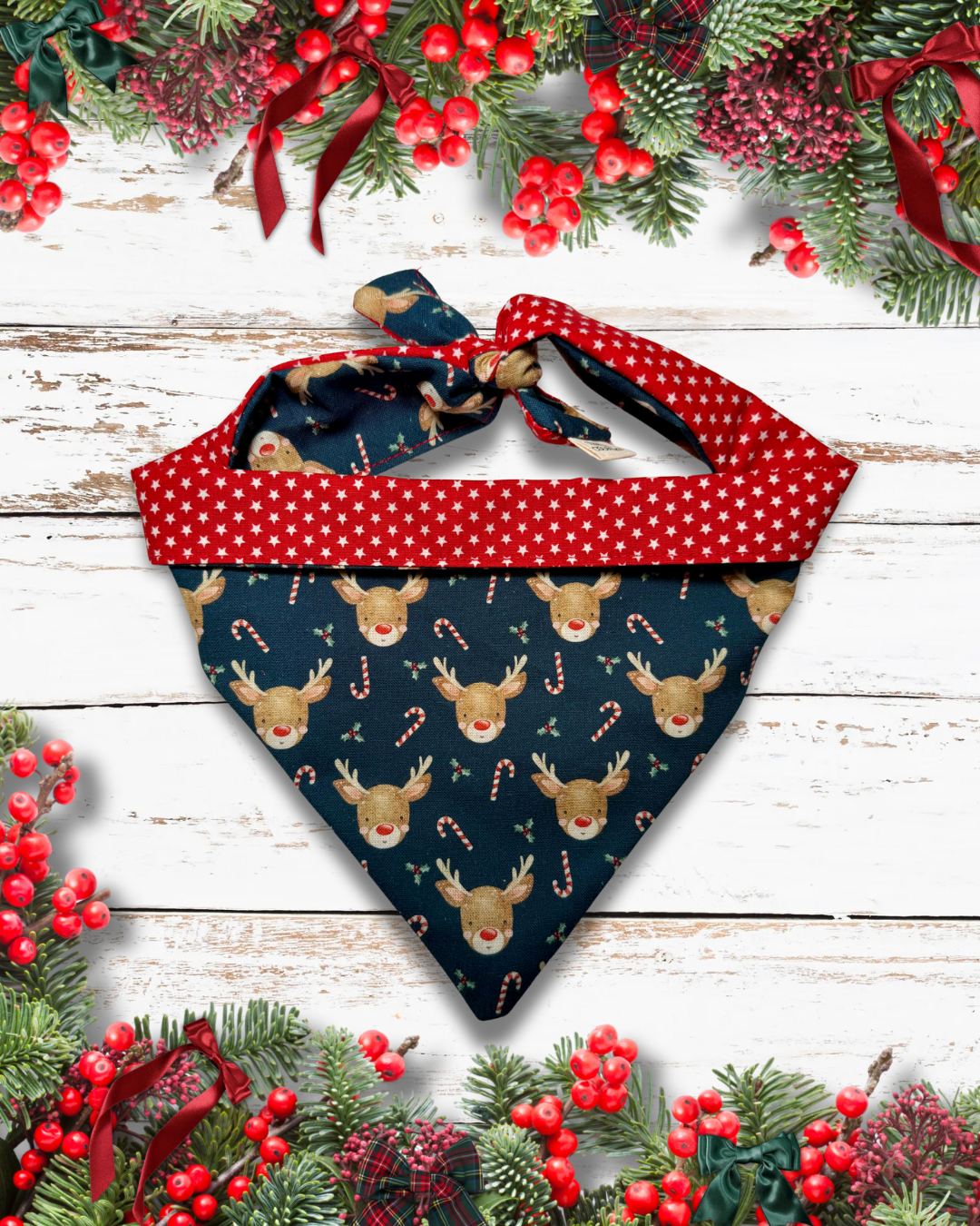 Reindeer dog bandana