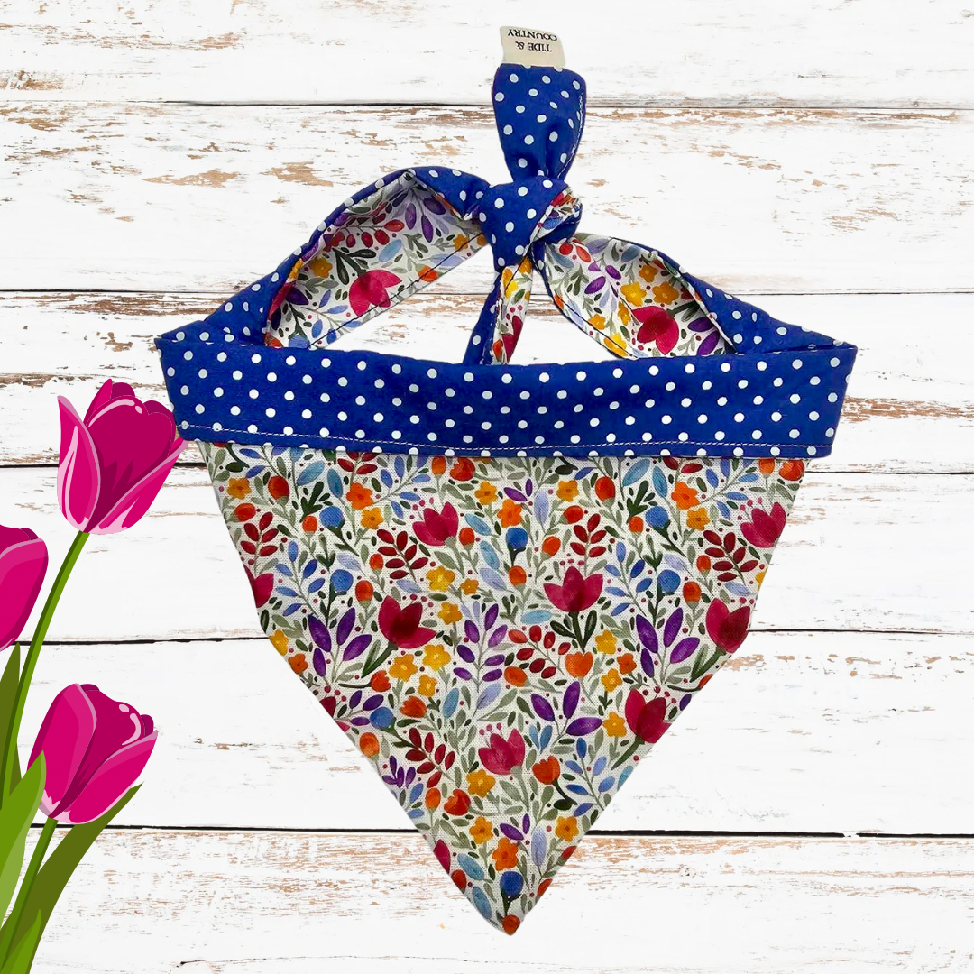 Lowenna floral dog bandana