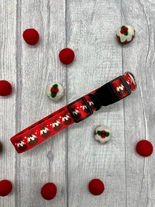 Paws Off My Pudding! Christmas Dog Collar