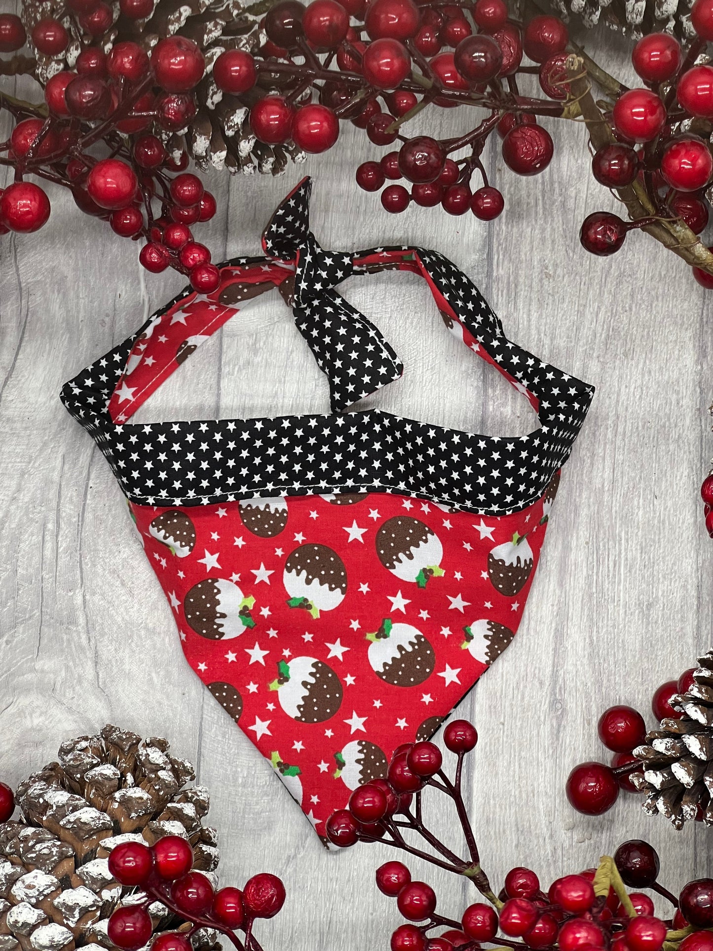 Christmas Pudding Dog Bandana - Wholesale