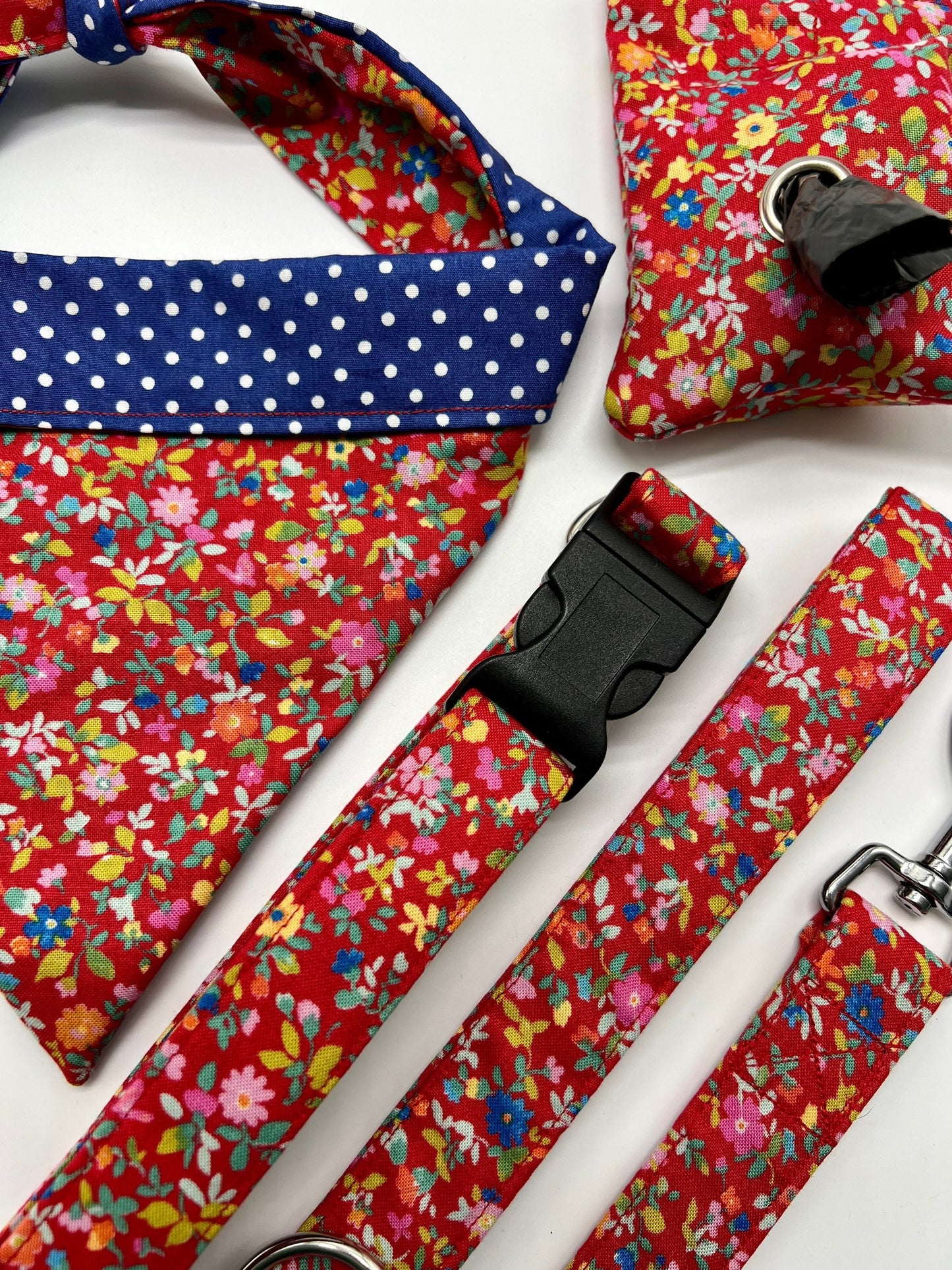 Wildflowers reversible dog bandana