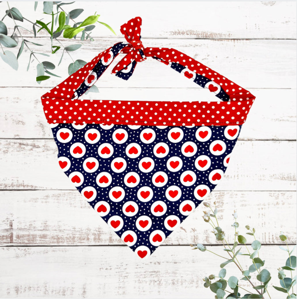 Fur-ever mine reversible dog bandana