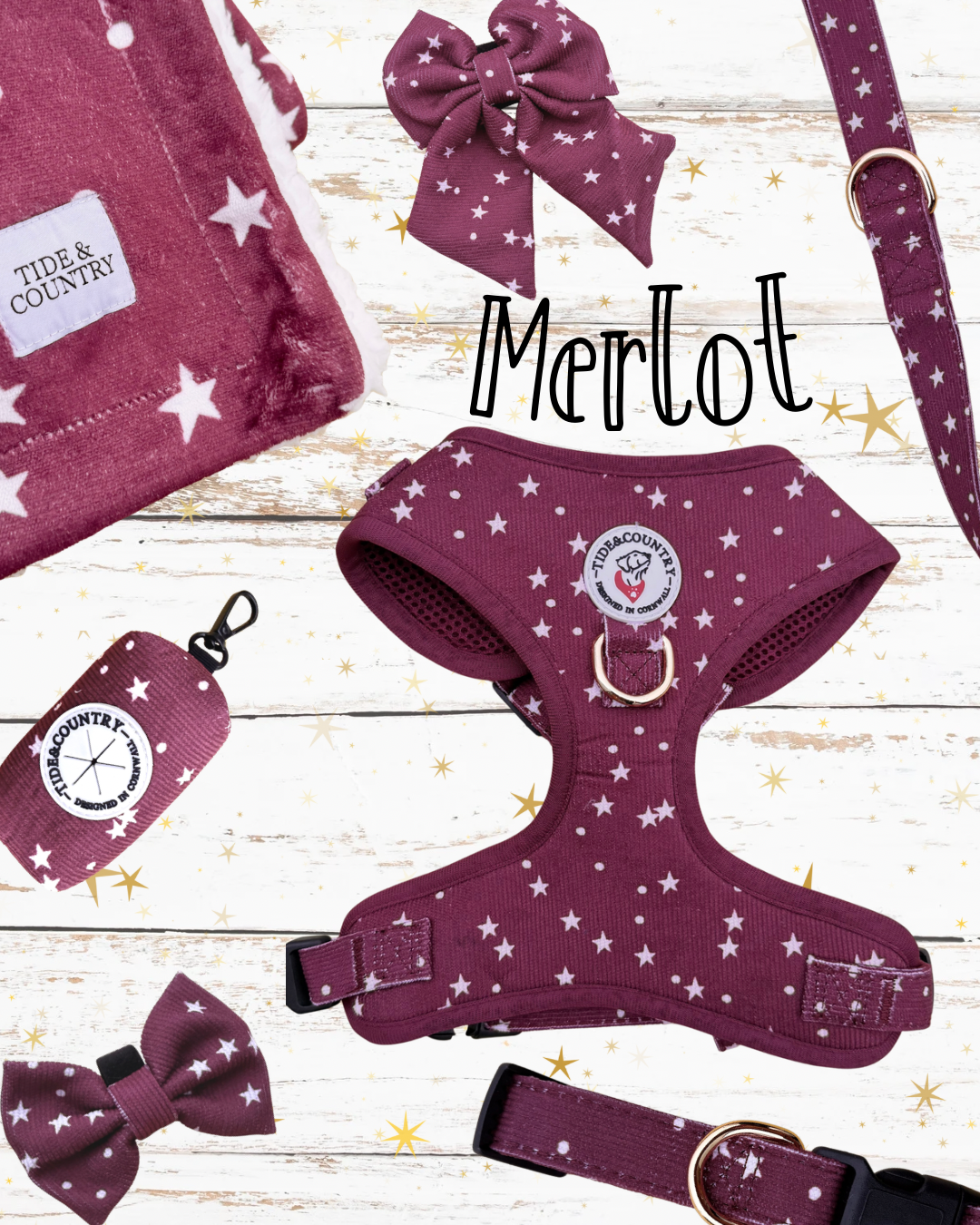 Merlot corduroy Dog Harness