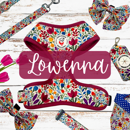 Lowenna floral bow tie