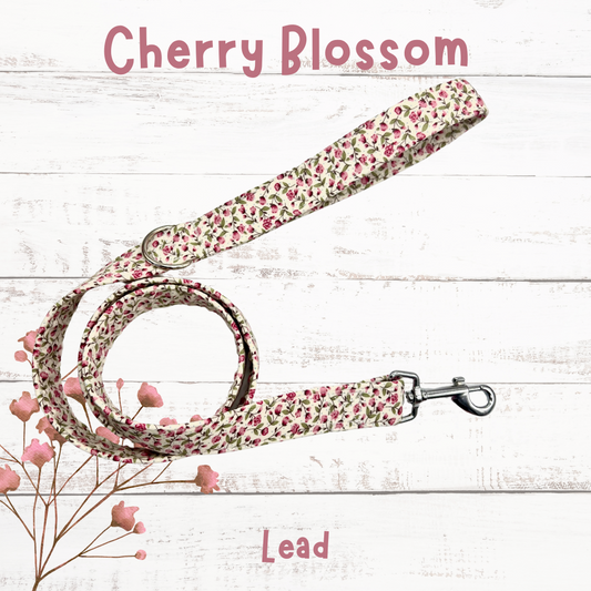 Cherry blossom dog lead