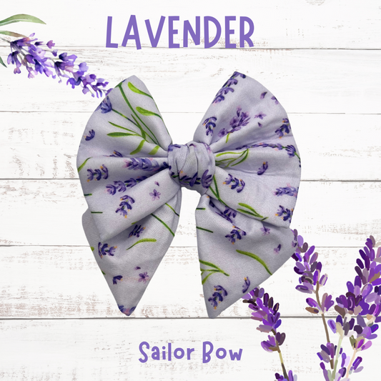 Lavender sailor bow