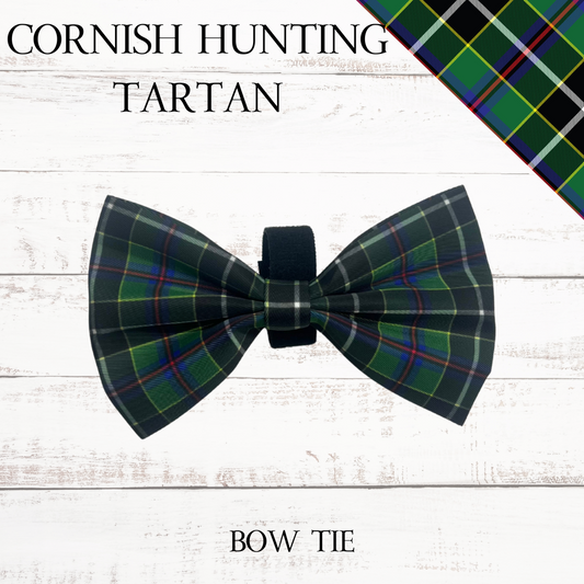 Cornish hunting tartan bow tie wholesale