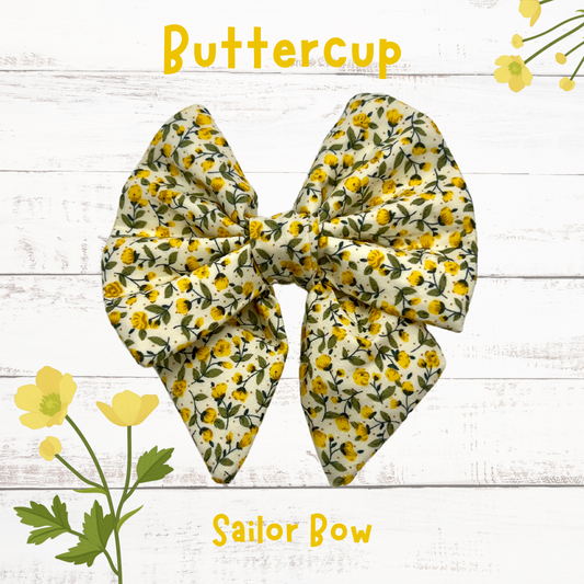 Buttercup sailor bow