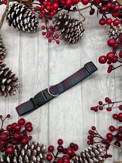 Burleigh tartan dog collar