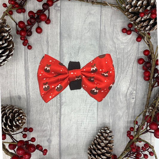 Paws off my pudding!Christmas bow tie