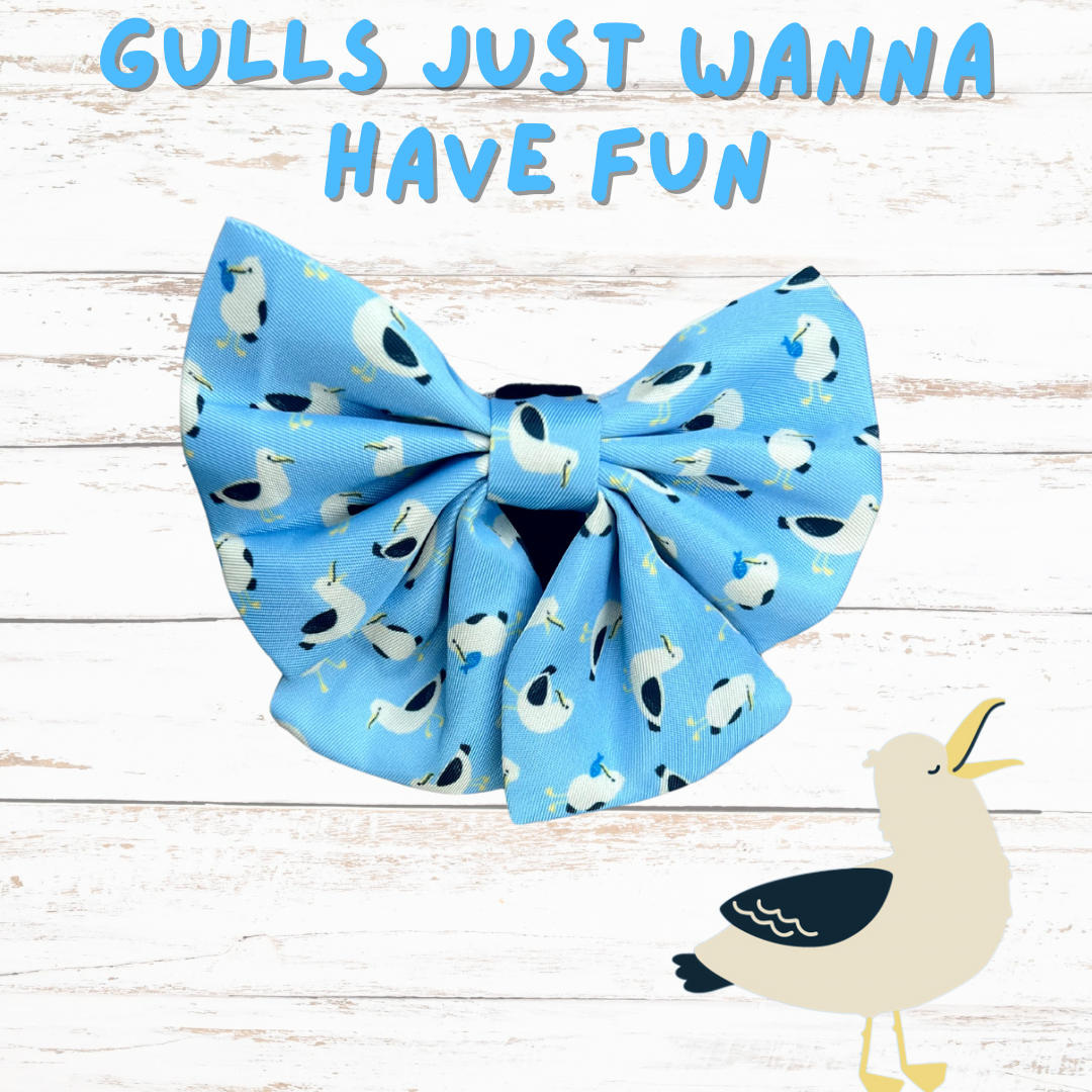 Gulls just wanna have fun sailor bow