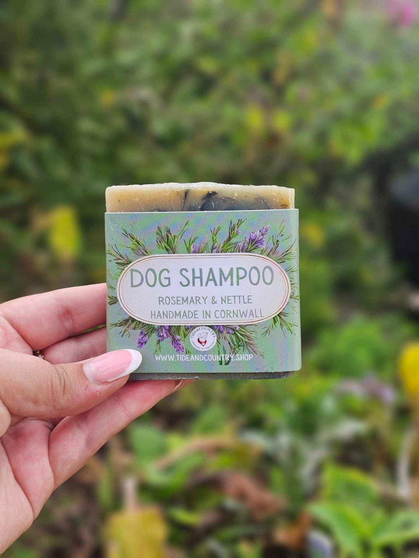 Natural dog shampoo bar