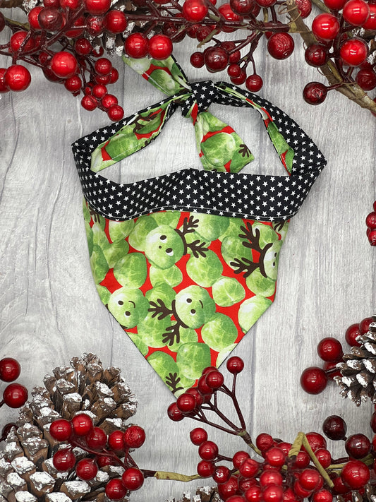 Brussel sprouts Christmas bandana