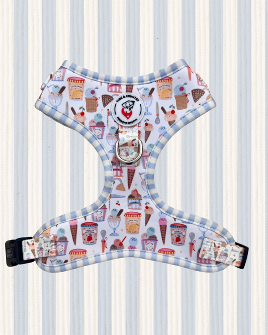 Sweet scoop ice cream dog harness