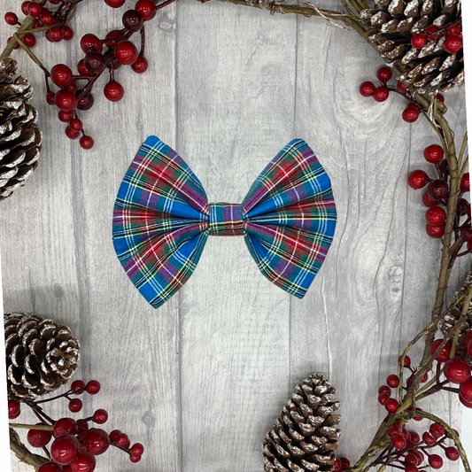 Macbeth Tartan Dog Bows