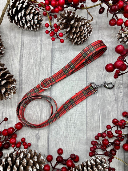 Stewart tartan dog lead