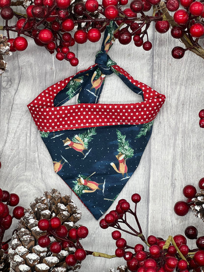 Christmas Fox Dog Bandana
