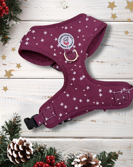 Merlot corduroy Dog Harness
