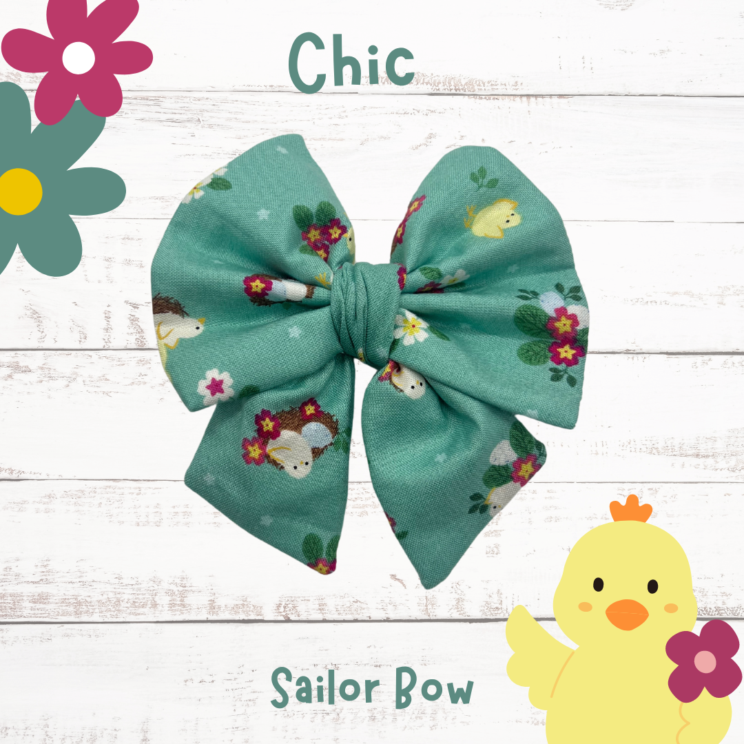 Chic easter  sailor bow