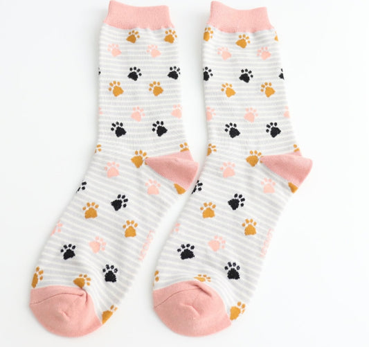 Women’s paw print socks