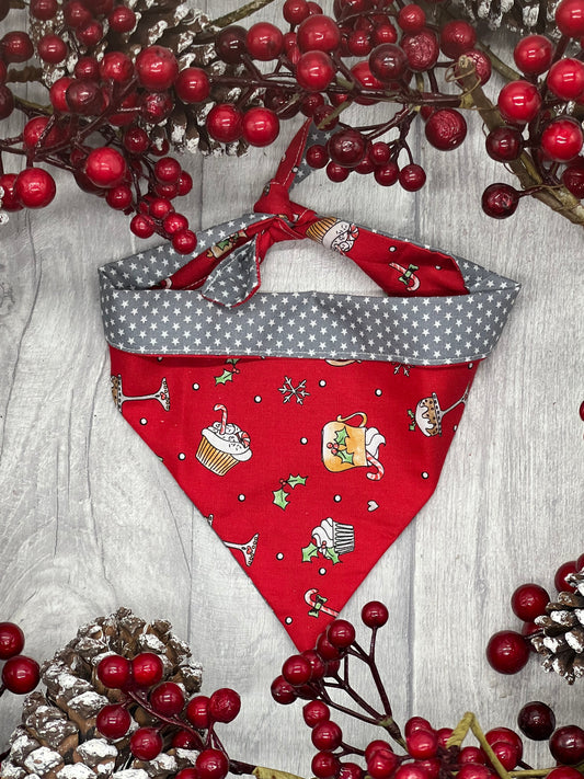 Christmas Cakes Dog Bandana