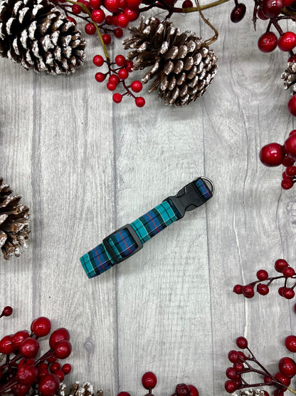 Blair tartan dog collar