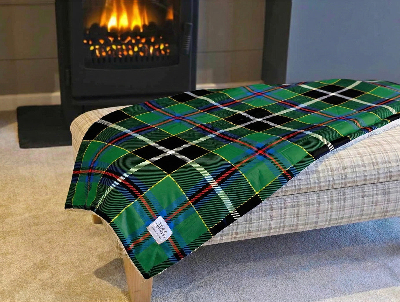 Cornish Hunting Tartan Dog Blanket