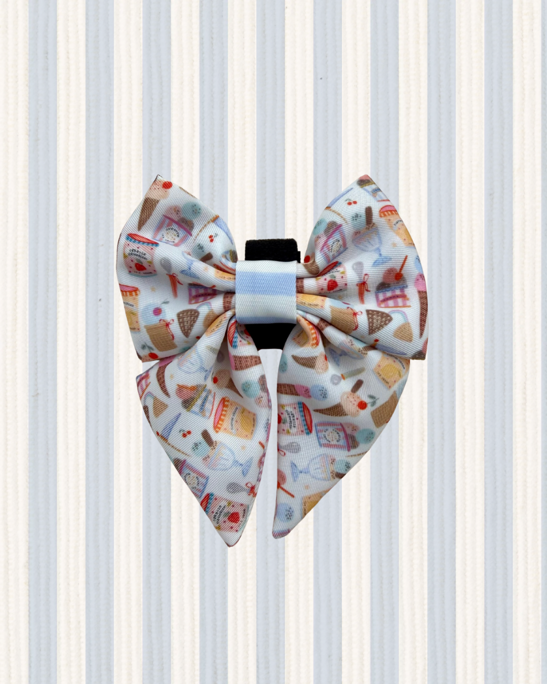 Sweet scoop ice cream sailor bow