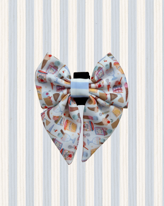 Sweet scoop ice cream sailor bow