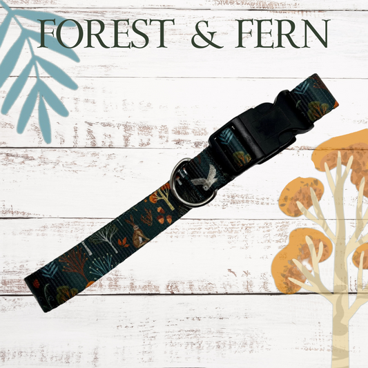 Forest & Fern dog collar