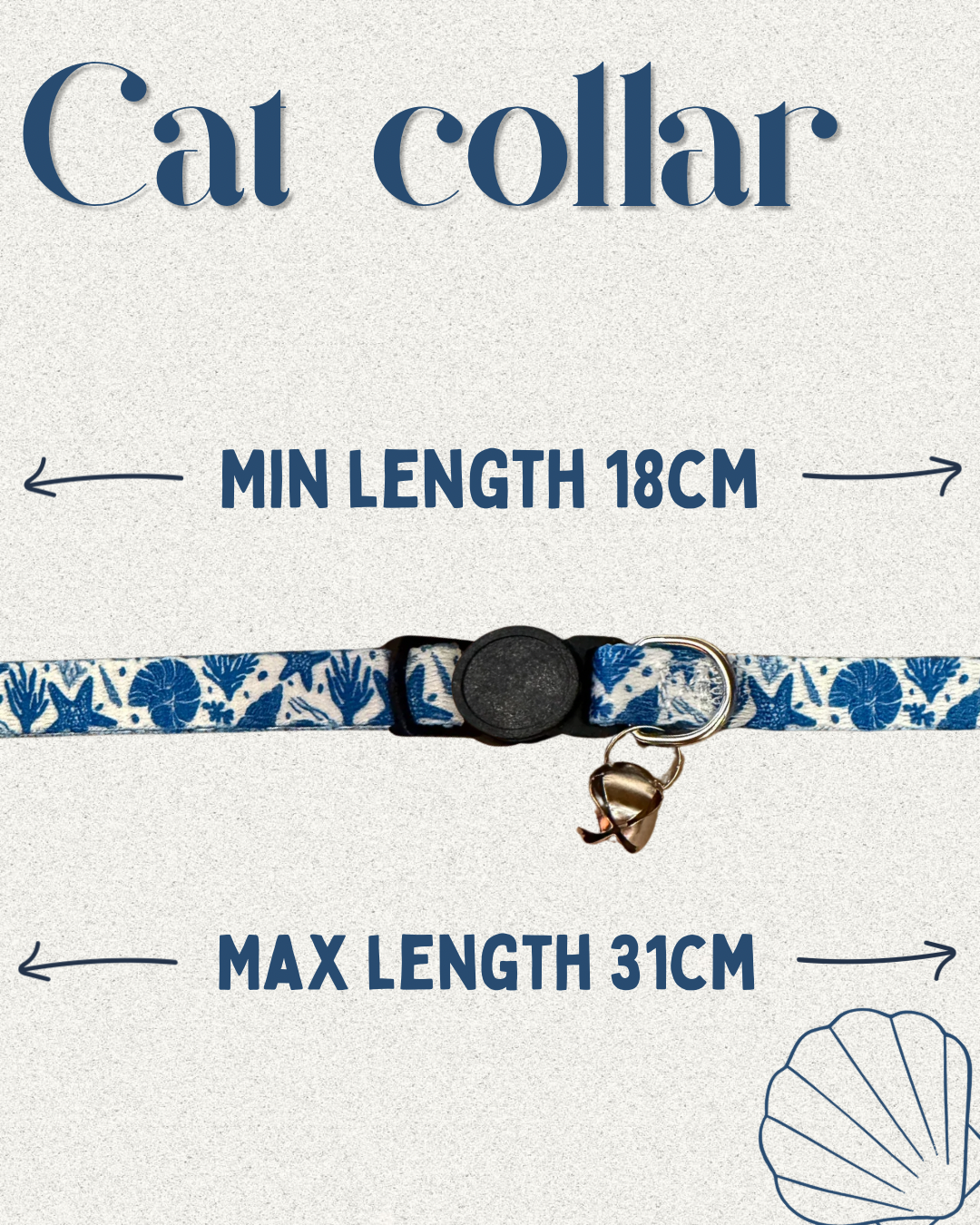 Shell cat collar