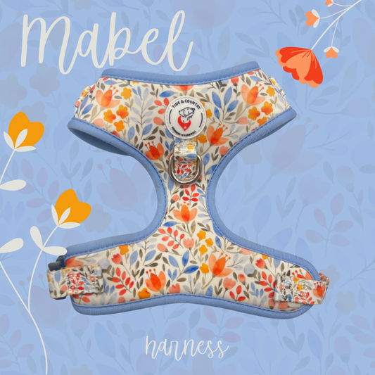 Mabel floral dog harness