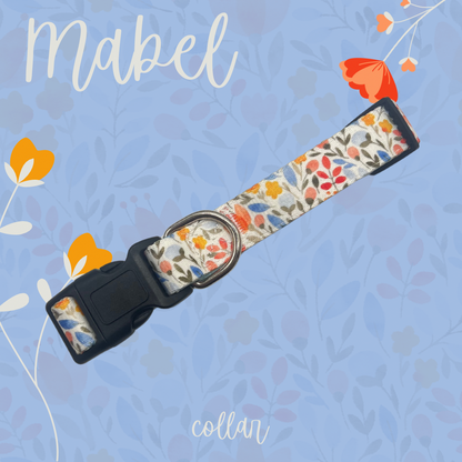 Mabel floral dog collar