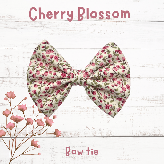Cherry Blossom dog bow tie