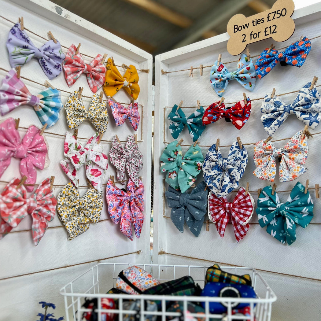 Tide & Country dog bow tie shop display