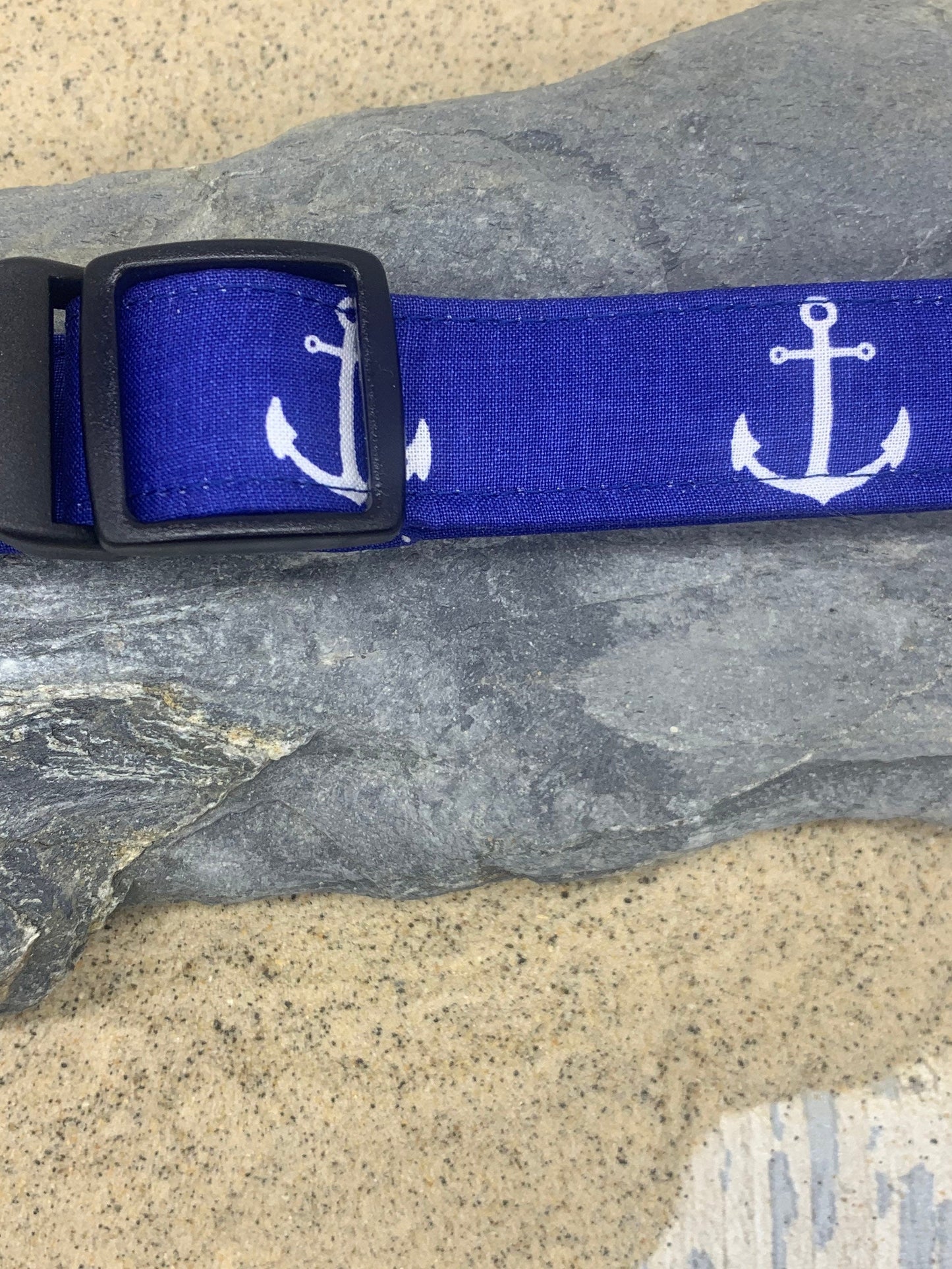 Blue anchor dog collar wholesale