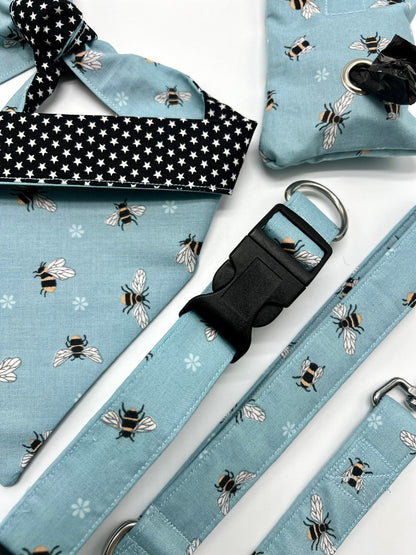 Buzzing bee reversible dog bandana - Wholesale