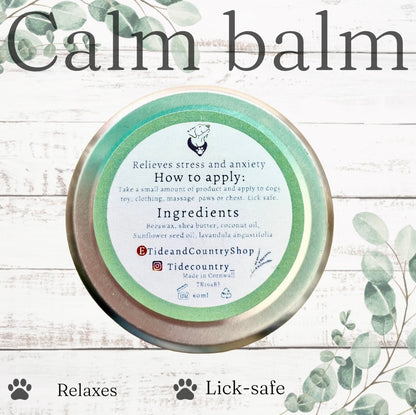 Handmade Natural Calming Balm for Dogs