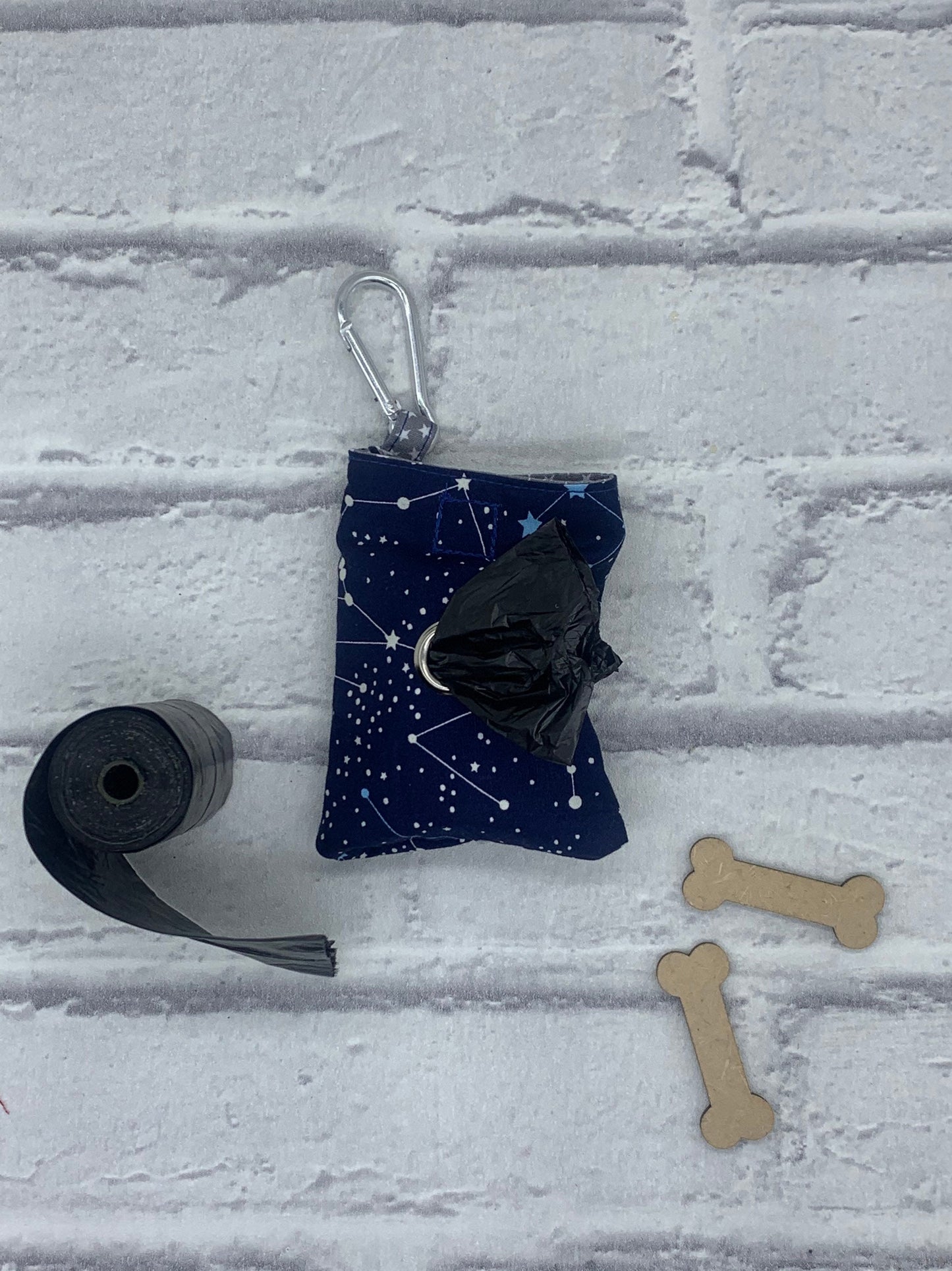 Constellation dog poo bag dispenser/ treat pouch