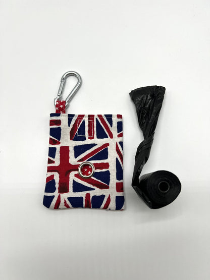 Union Jack print dog poo bag dispenser