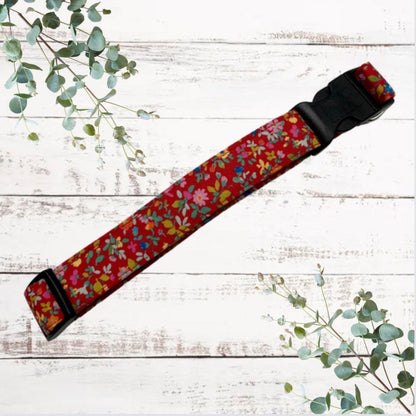 Wildflowers adjustable dog collar