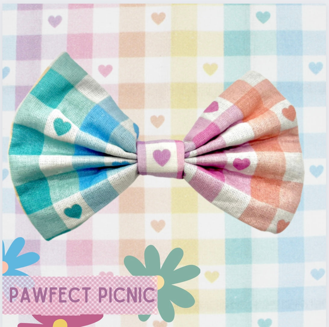 Pawfect picnic bow tie