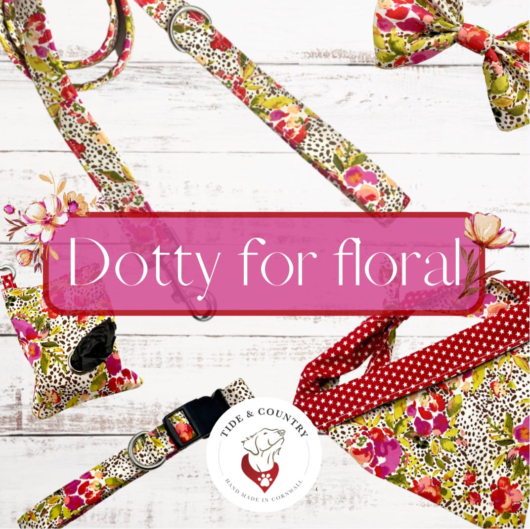 Dotty for floral bow tie
