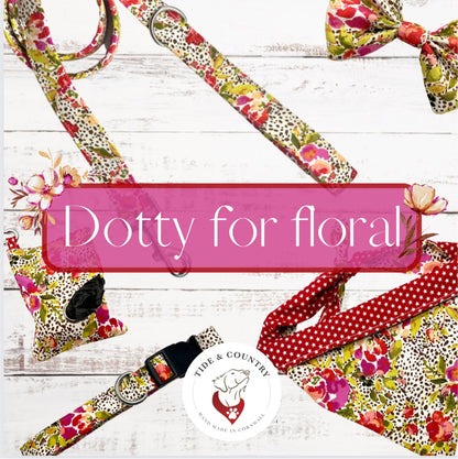 Dotty for floral poo bag dispenser